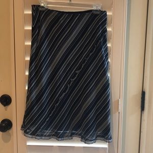 Casual Corner 100% silk dress skirt